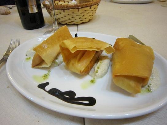 Las crepes de la cena de Oteo