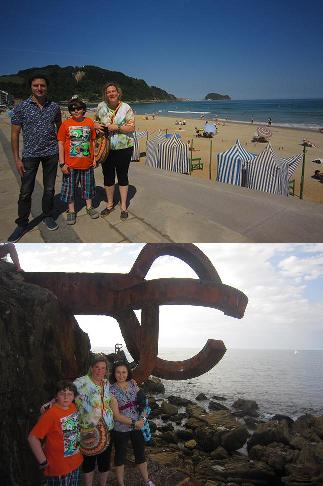 Zumaia, Guetaria, Zarautz y el peine del viento