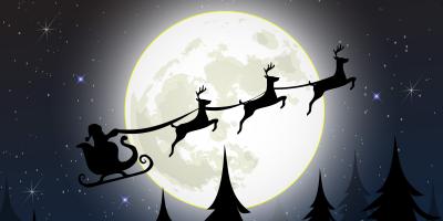 Luna llena en Navidad