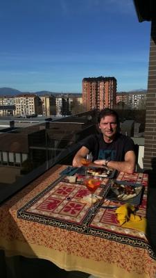 Primera comida al sol