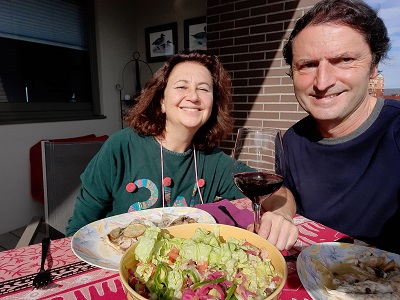 Primera comida del año al sol